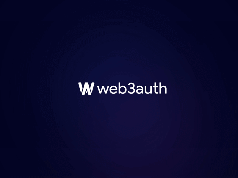 Web3Auth Logo Intro Animation aftereffects animation brand brand identity branding graphic design logo logo animation logo design motion graphics