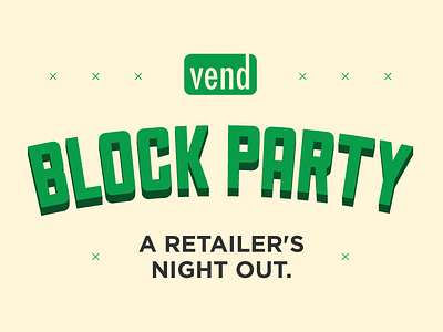 Vend Block Party Title