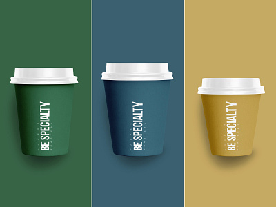 BeSpecialty Coffee Cups coffee coffeecup flat mockup solid colours