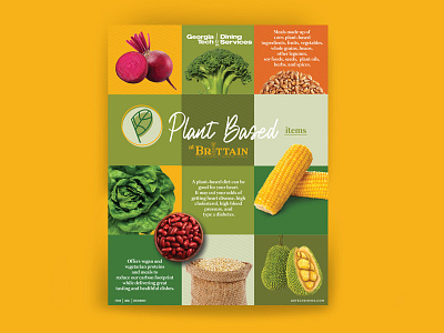Plant Based Poster Design branding typography