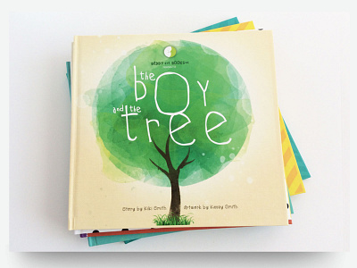 The Boy and the Tree book cover branding illustration typography