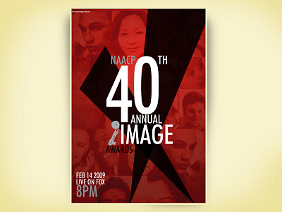 NAACP 40th Annual Image Awards Poster Design branding design logotype typography