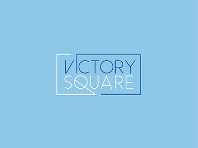 Lennar Victory Square Logo brand and identity branding design developer geometric line line art logo logo design minimal minimalism real estate type typography victory victory square