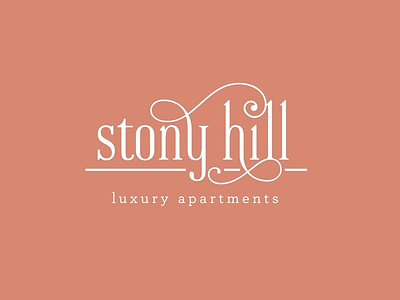 Stony Hill Logo Concept 2 apartment apartments brand brand and identity branding design developer logo logo design pennsylvania real estate type typography