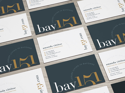 Bay 151 bay brand and identity branding business card business card design logo typography
