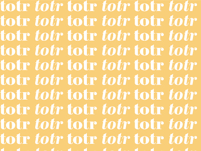 TOTR Brand Pattern brand brand and identity branding logo logo design pattern podcast podcast art podcast cover podcast logo serif logo typography