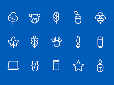 Icon Design for Independent School icon icon pack icon set icons icons set line school