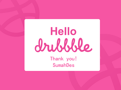 Hello Dribbble design