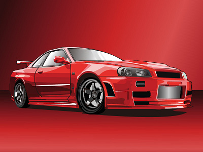 GTR car design illustration