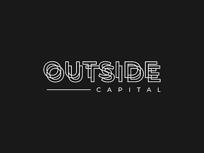 Outside Capital branding clean design elegant lines logo sophisticated wordmark