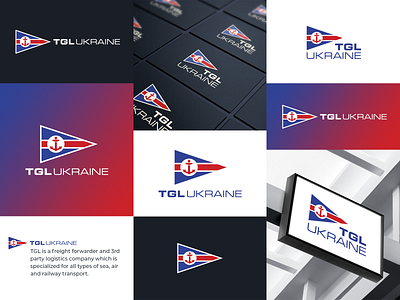 TGL UKRAINE anchor branding design export import logistics logo redesign transport ukraine
