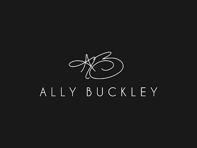 ALLY BUCKLEY branding design elegant fashion illustration influencer logo sophisticated star