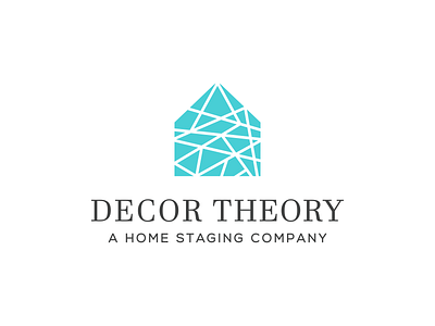 DECOR THEORY branding decor design elegant home house illustration lines logo sophisticated