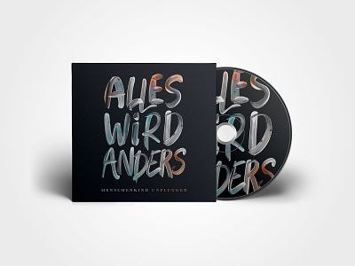 Menschenkind - 'Alles wird anders' (Cover Artwork) artwork brand identity brush cd cover colorful colours cover design digitalart flat font illustration mockup music music art print script type typography
