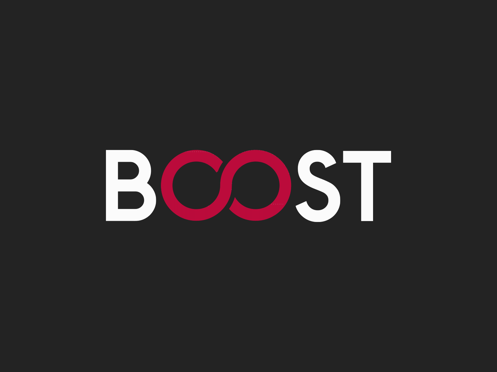 Boost Logo animation brand identity branding clean corporate design design fitness flat gif graphic design lifestyle logo minimal type typography