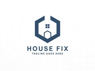 House Fix Logo home fix home repair house fix house repair logo logo design