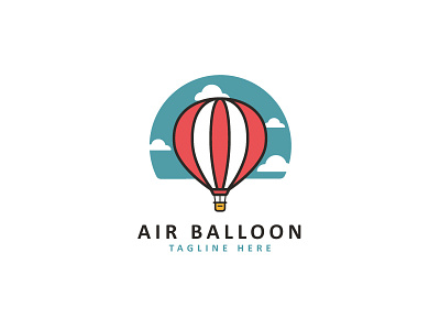 Air Balloon Logo active vacation adventure adventure travel balloon balloon ride business clouds creative design designer discovery expedition exploration extreme flight light logo nature outdoor promotion