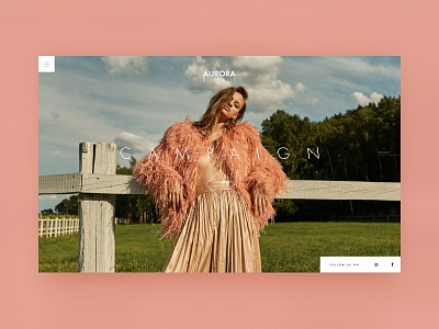 Aurora Borealis Store Home Page branding designer fashion logo photo ux web webdesign