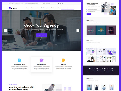 Samtax - IT Solutions & Business Service HTML Website Template