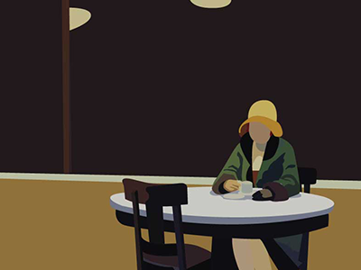 Edward Hopper - digital digital hopper illustration vector