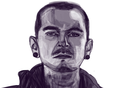 Digital portrait sketch