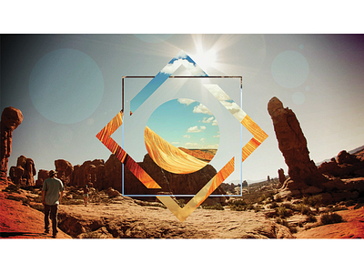 Moab Mirage adventure arches desert geometric graphic design moab national park photography photoshop shapes travel utah