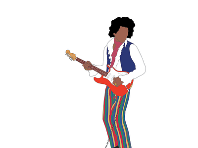 Are You Experienced? color drawing graphic design guitar illustration illustrator inspiration jimi hendrix legend rock n roll