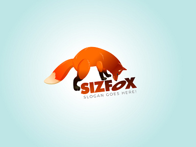Single Fox Image logo design illustration logo vector