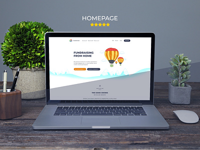 Fundraising From Home design designbyfazal simple website stunning website ui ux web designer