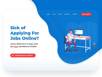 Sick of Applying For Jobs Online Banner