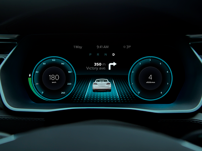 Tesla Dashboard User Interface