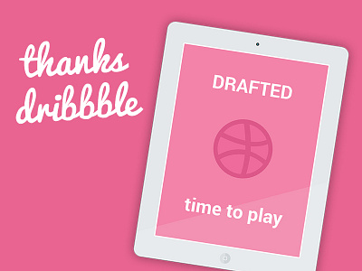 Hello - Dribbble Debut debut design drafted dribble draft first shot graphic design thank you