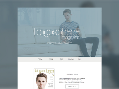Magazine Website Concept concept ecommerce magazine mockup web design website
