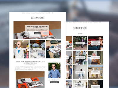 Blog Redesign - Grey Fox blog design blog graphic blogger grid layout ui ui ux design ux web design