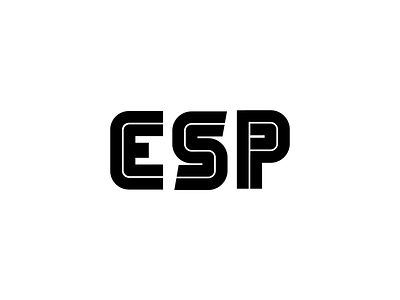 Esp abbreviation e esports letter letters logo p s sign