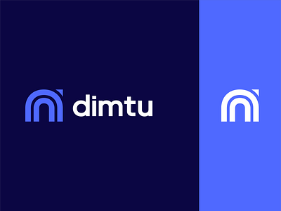Dimtu Logo animation app blue branding clean design flat icon identity illustration illustrator lettering logo minimal mobile type typography ux vector web