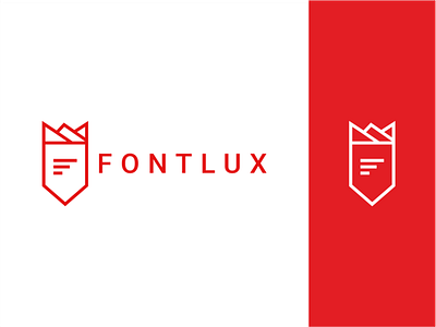 Fontlux Logo animation brand branding clean design flat font design icon identity illustration illustrator logo logotype lux minimal typography ui ux vector