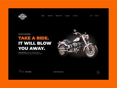 Harley-Davidson mainpage concept davidson design harley harley davidson harley davidson ui webdesign website