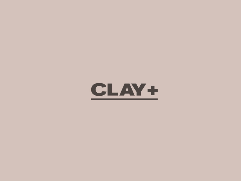 Clay+ Logo & Branding 2d aftereffects branding clay clean design flat gif graphic graphic design logo material minimal motion motion graphic motion graphics pattern symbol vector web