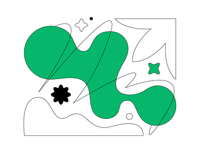 Gather Together 2d black character design flat geometry graphic green illustration line minimal pattern shape vector