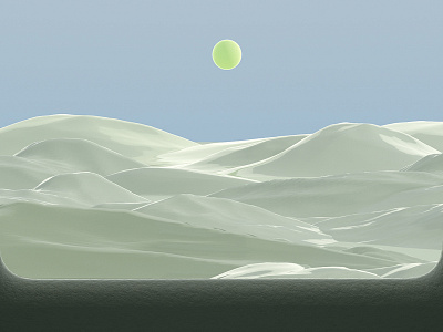 OUR HOME 3d animation branding desert design future graphic design green illustration light motion graphics mountain nature sky sun technology window