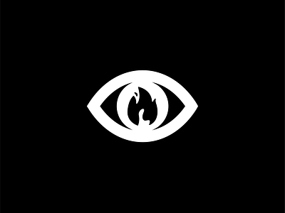 Fire in Your Eye icon logo minimal negative space weekly warmup