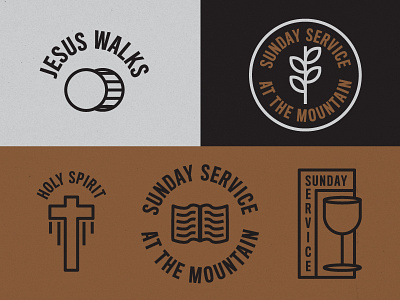 Sunday Service Remix icons merch design