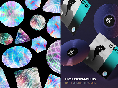 Holographic Sticker Pack holographic packaging sticker