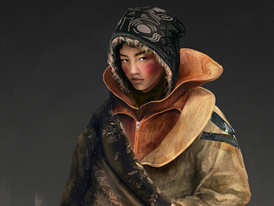 Dechen - Character Design character character design concept art conceptart warrior monk visdev