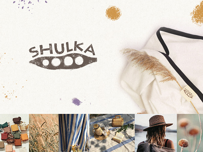 Logo and art direction for Shulka art direction brand identity branding design digital art hand drawn handlettering illustration logo logo design logodesign logotype natural textile typography