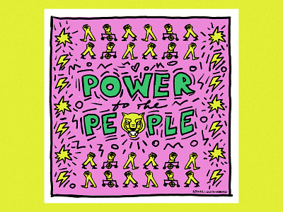Power to the people ✊ adobe adobe fresco art digital art digital illustration graphic illustration illustrator keith haring