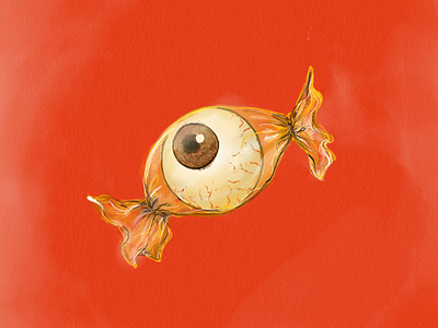 Eye candy digital digital illustration doodle dry brush eye illustration inktober sketch