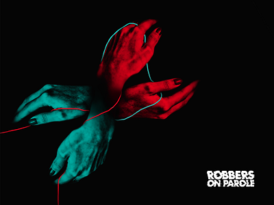 Cover Art for Robbers on Parole's debut single art collage cover cover artwork dark design digital drawing gradient graphic graphic design illustration music music artwork neons photo manipulation robbers on parole rock band