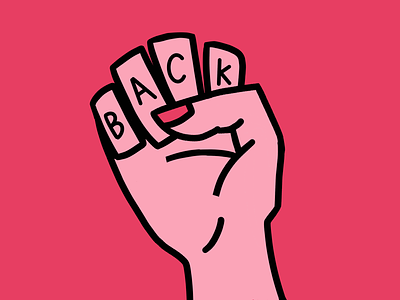 We fight back ✊ digital art digital illustration feminine feminism feminist girls illustration pink woman
